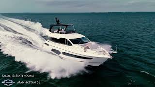 Sunseeker 68 Manhattan  Pacific Edition  Interior Tour amp Walkthrough [upl. by Ahsinod]