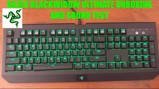 Razer Blackwidow Ultimate Stealth unboxing amp Sound test Razer Orange Switch [upl. by Terena]