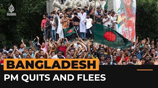 Celebrations across Bangladesh as PM resigns  Al Jazeera Newsfeed [upl. by Boris]