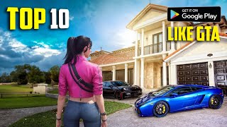 Top 10 Best OPEN WORLD Games for Android 2023  High Graphics OfflineOnline [upl. by Ttocs]