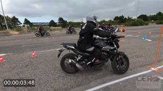 TUTO PERMIS MOTO  EXAMEN PLATEAU  A2 MOTO [upl. by Enorel]