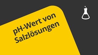 Der pHWert am Beispiel von Salzlösungen  Chemie  Allgemeine und anorganische Chemie [upl. by Nellda]