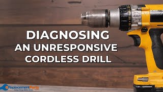 Cordless Drill Wont Start How to Diagnose an Unresponsive Cordless Drill  eReplacemenPartscom [upl. by Laraine]