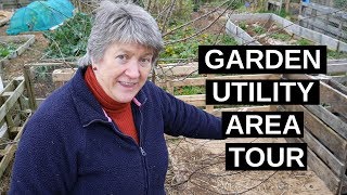 Garden Utility Area Tour Winter 2019 [upl. by Aicad]