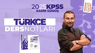 21 KPSS Türkçe  Cümlenin Ögeleri 1  Kadir GÜMÜŞ  2025 [upl. by Othella]