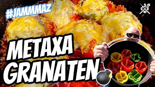 Die BESTE Metaxasauce der Welt  Gefüllte Paprika  030BBQ [upl. by Ajiam]