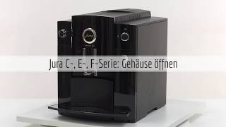 Jura Kaffeevollautomat Gehäuse öffnen von C D E und FSerie Modellen [upl. by Syhr]