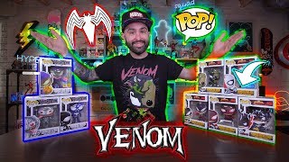 NEW Marvel Venomized SpiderMan Funko Pops  Collection Review [upl. by Nostets]