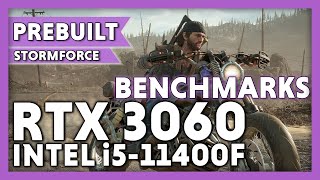 Stormforce Crystal Prebuilt Gaming PC Benchmarks i511400f RTX 3060 [upl. by Ahsen]