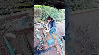 The process of paving stones and renovating the garden patioaccessories renovation shorts [upl. by Dalton]