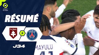 FC METZ  PARIS SAINTGERMAIN 0  2  Résumé  FCM  PSG  20232024 [upl. by Jecho]