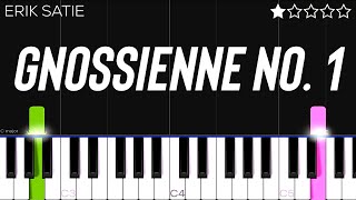 Erik Satie  Gnossienne No 1  EASY Piano Tutorial [upl. by Les]