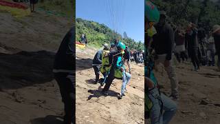 Easy takeoff paragliding pokhara nepal travel happy passenger india fyp funny reels fly 🙏 [upl. by Hgielyak]