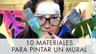 Los 10 materiales imprescindibles para pintar un mural increíble  FLOR BARK [upl. by Enimsay]