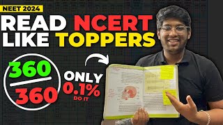 Only 01 Aspirants Read NCERT Biology like this😎 Topper’s Method  360360 [upl. by Ennahgiel537]