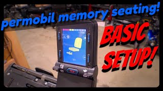 PROGRAMING permobil memory seating basics 2017  2023 [upl. by Naesed]