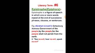 Epiphora literary termRegular practice of literary terms UP TGT PGT DSSSB [upl. by Mohammad]