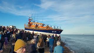 Final Farewell Launch for Suffolks Aldeburgh Lifeboat  Freddie Cooper Sunday 27th October 2024 [upl. by Jolee482]