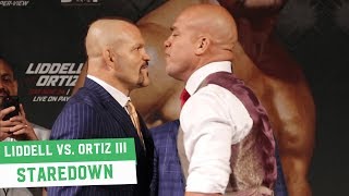 Chuck Liddell vs Tito Ortiz III Staredown [upl. by Ecallaw968]