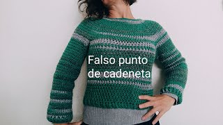 Falsos puntos de cadenetas con puntos altos trucos mariapiquillo crochet [upl. by Esemaj267]