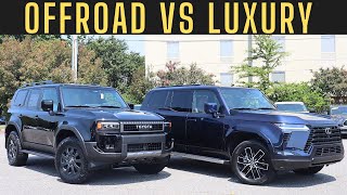 2024 Lexus GX550 VS 2024 Toyota Land Cruiser [upl. by Nwonknu498]