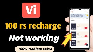 vi 100 rs recharge not working [upl. by Toulon]