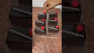 Tasty dark chocolate pastry cutting recipe darkchocolate chocolaterecipe shorts trending [upl. by Pascasia]