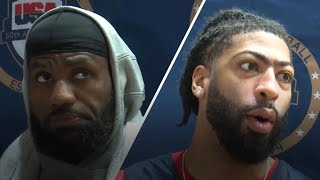 LeBron and Anthony Davis on Serbia game Its time to go [upl. by Vera]