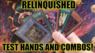 HOW TO PLAY A RELINQUISHED DECK TEST HANDS AND COMBOS MARCH 2022 YUGIOH [upl. by Lowe]