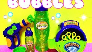 Gazillion BUBBLES Hurricane Bubble machine and Bubble GUN toy review SHOWANDTELL [upl. by Florina443]