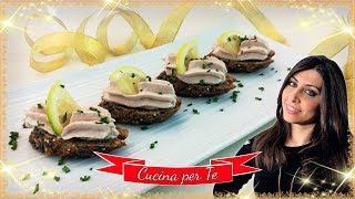 Crostini di Pane con Mousse di Tonno  Antipasti Veloci [upl. by Becki384]