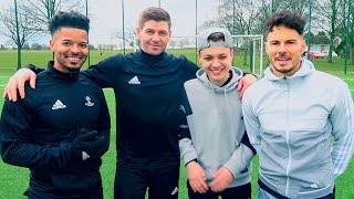 FILMING WITH F2 amp STEVEN GERRARD UNSEEN FOOTAGE [upl. by Weidman]