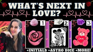 WHAT IS NEXT IN LOVE ❤️ TAROT PICK A CARD Astro Dice Charms exact names  more [upl. by Sinegold]