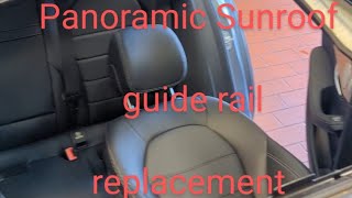 Mercedes Panoramic Sunroof repair Guide rail replacement Roller blind Wind deflector mercedes [upl. by Ellennod]