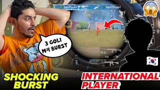 Joker Shocked By International Player 🇰🇷 Burst 😱 PUBG MOBILE [upl. by Henarat]