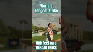 With Nascar at WatkinsGlen this weekend TBT to Aric Almirola’s 2022 World Record Bowling Strike [upl. by Gwenette]