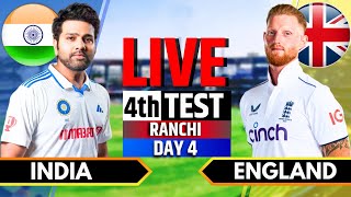 India vs England 4th Test  India vs England Live  IND vs ENG Live Score amp Commentary Last 55 Over [upl. by Reece250]