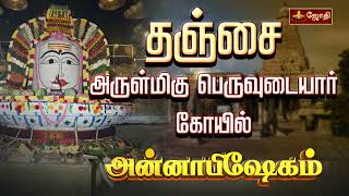 தஞ்சை அருள்மிகு பெருவுடையார் கோவில்  அன்னாபிஷேகம்  Annabishekam 2024  Jothitv [upl. by Willmert]