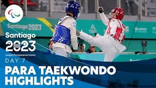 Para Taekwondo  Day 7 Highlights  Santiago 2023 Parapan American Games [upl. by Laux810]