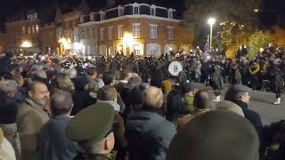 Menin Gate Ypres 111123 Highland Cathedral performed by Ypres Surrey Pipes and Drums [upl. by Ahtnahc]