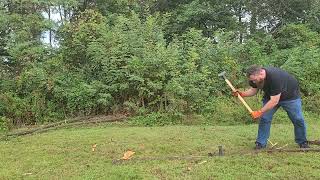 How to Properly Split a Tree for Fence Posts [upl. by Leverett504]