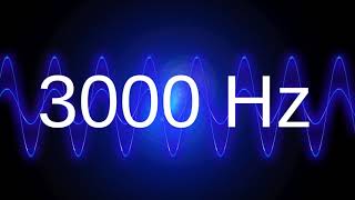 3000 Hz clean pure sine wave TEST TONE 3 kz frequency [upl. by Larcher]