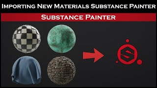 Substance Painter Tutorials Importing new Materials [upl. by Maximilianus]