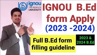 How to Apply for Ignou Bed I IGNOU BEd form I IGNOU Bed form Apply I Ignou Bed Admission I ignou [upl. by Ahsiket]