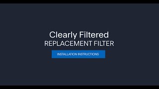 Clearly Filtered Pitcher Replacement Filter Installation [upl. by Eilahtan]