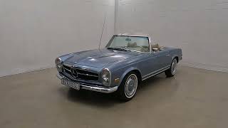 PRISTINE Mercedes Benz 280SL in 906G Blue Walkaround [upl. by Novelc]