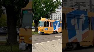 Tatra KTNF6 tram in Cottbus Germany 🇩🇪 [upl. by Masera]