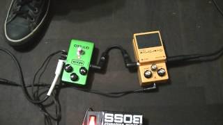 BOSS OD3 VS MXR GTOD OVERDRIVE TEST [upl. by Tongue874]