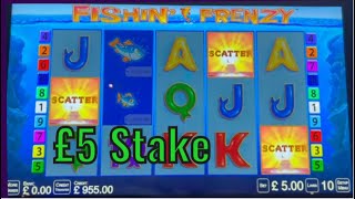 Casino Slots From Leeds  £1000 Vs Fishin’ Frenzy  £5 stake  What Will it Pay [upl. by Otsuaf]