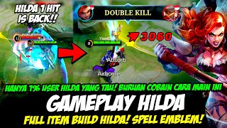 HANYA 1 USER HILDA YANG TAU❗EMBLEM HILDA amp BUILD HILDA TERSAKIT 2023❗ TUTORIAL amp GAMEPLAY HILDA EXP [upl. by Levison856]